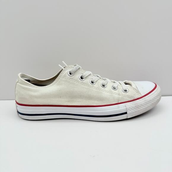 Converse Chuck Taylor All Star Womens Size 10 White Canvas Low Top Shoes M7652 - Picture 1 of 8